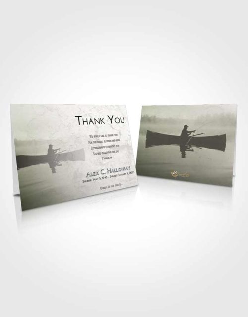 Funeral Thank You Card Template Loving Fish in the Water