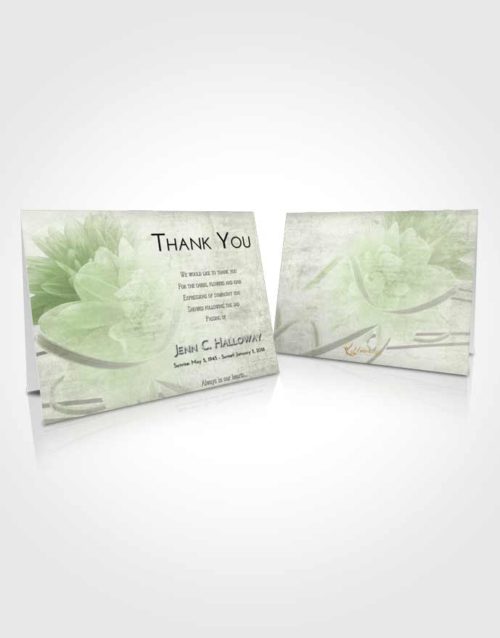 Funeral Thank You Card Template Loving Floral Dream
