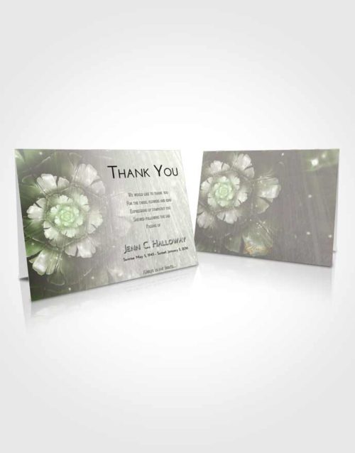 Funeral Thank You Card Template Loving Floral Secret