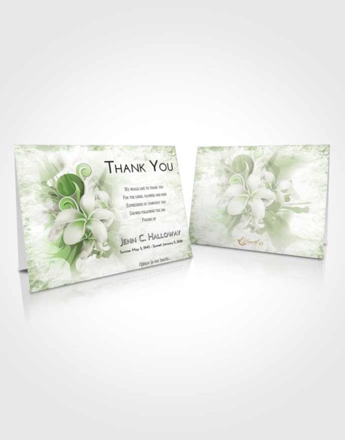Funeral Thank You Card Template Loving Floral Wish