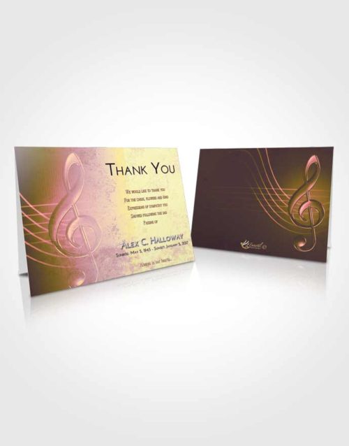 Funeral Thank You Card Template Loving Mix Allegro
