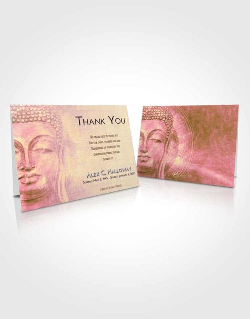 Funeral Thank You Card Template Loving Mix Buddha Praise