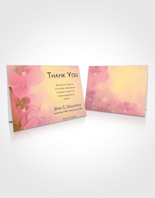 Funeral Thank You Card Template Loving Mix Floral Love