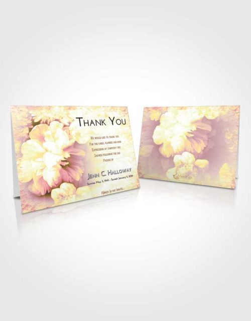 Funeral Thank You Card Template Loving Mix Floral Mist
