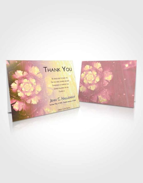 Funeral Thank You Card Template Loving Mix Floral Secret