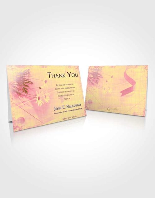 Funeral Thank You Card Template Loving Mix Floral Style
