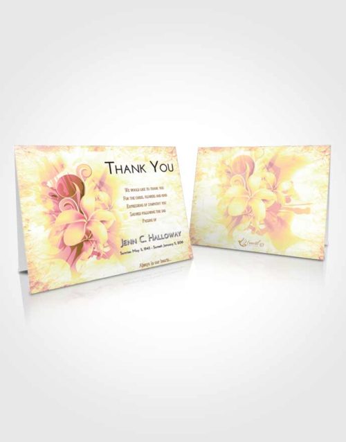 Funeral Thank You Card Template Loving Mix Floral Wish