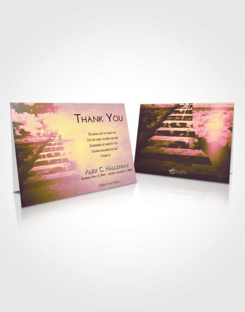 Funeral Thank You Card Template Loving Mix Stairway for the Soul