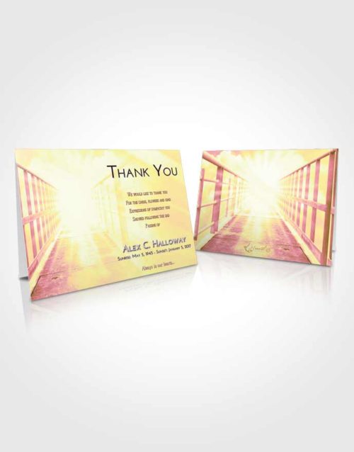 Funeral Thank You Card Template Loving Mix Stairway to Faith