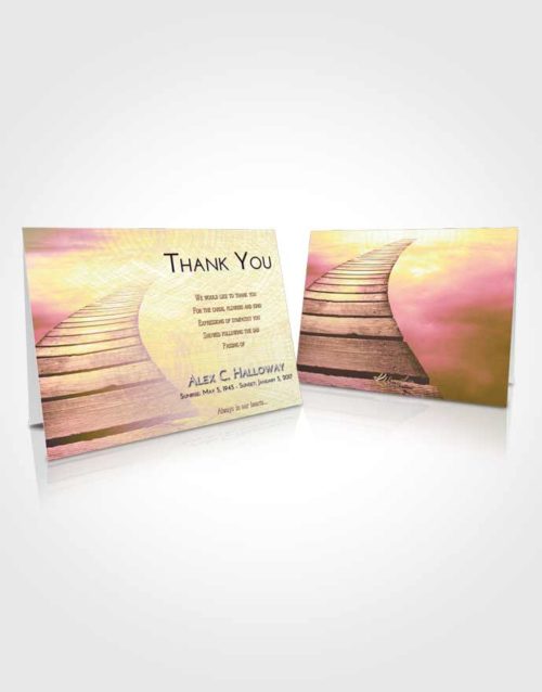 Funeral Thank You Card Template Loving Mix Stairway to Life