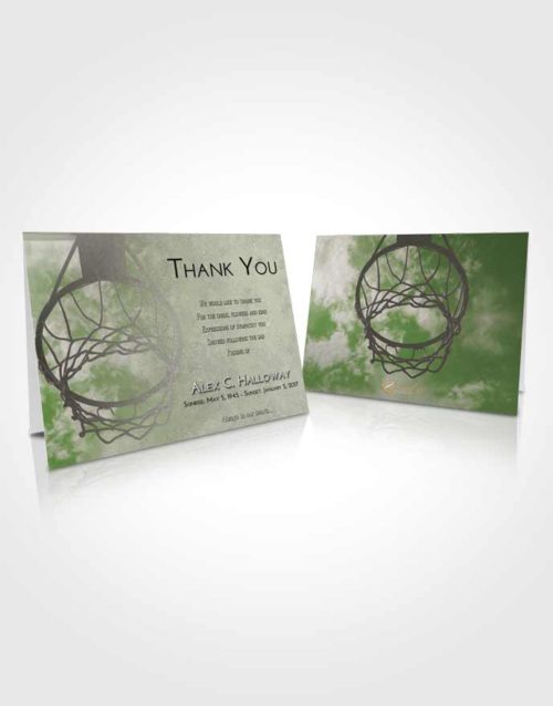 Funeral Thank You Card Template Loving Sky Ball