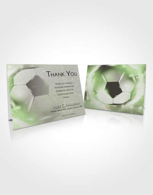 Funeral Thank You Card Template Loving Soccer Destiny