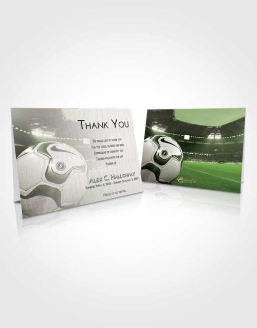 Funeral Thank You Card Template Loving Soccer Life
