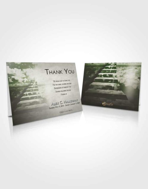 Funeral Thank You Card Template Loving Stairway for the Soul