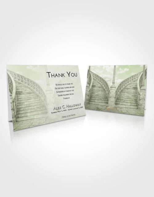 Funeral Thank You Card Template Loving Stairway of Love
