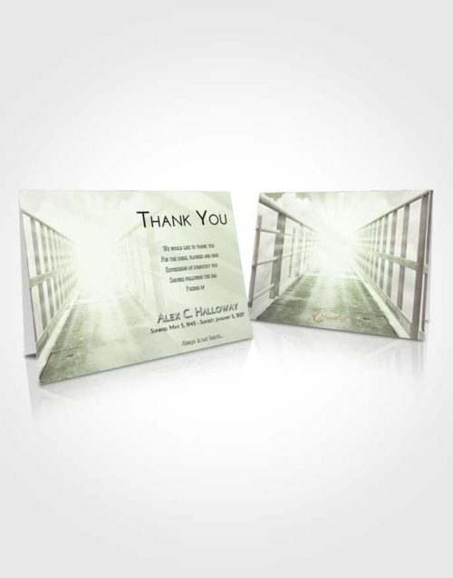 Funeral Thank You Card Template Loving Stairway to Faith