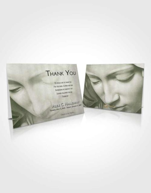 Funeral Thank You Card Template Loving Virgin Mary