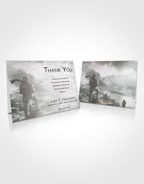 Funeral Thank You Card Template Morning Army Life