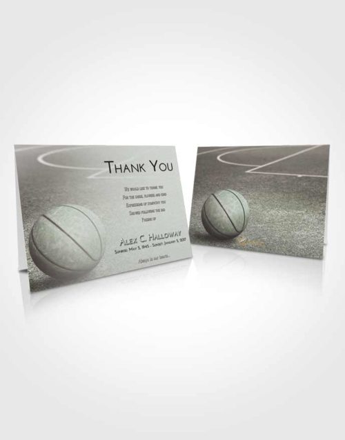 Funeral Thank You Card Template Morning Basketball Love
