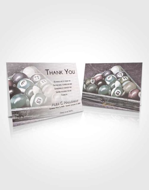 Funeral Thank You Card Template Morning Billiards Love