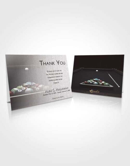 Funeral Thank You Card Template Morning Billiards Pride