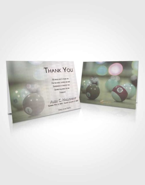 Funeral Thank You Card Template Morning Billiards Tranquility