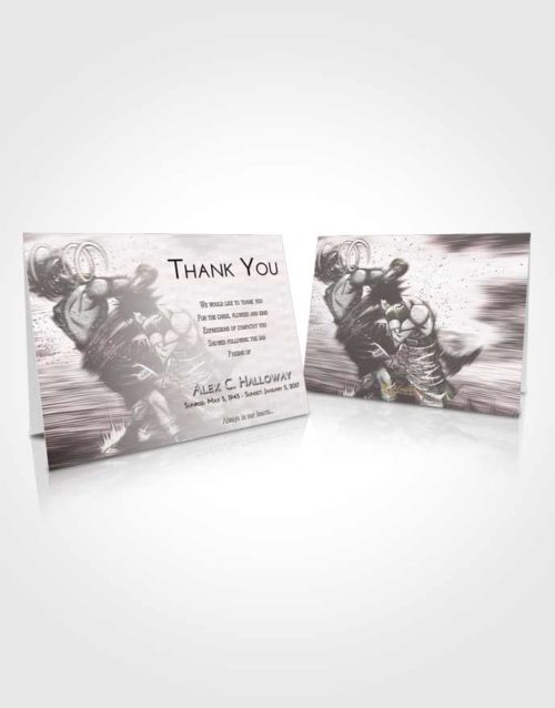 Funeral Thank You Card Template Morning Boxing Animation