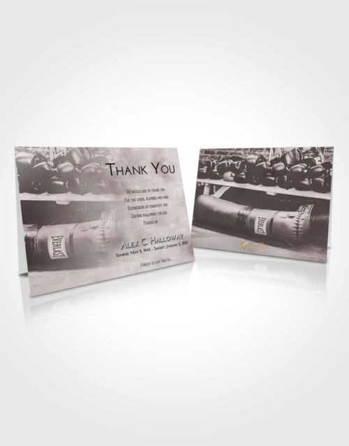 Funeral Thank You Card Template Morning Boxing Life