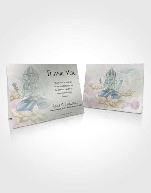 Funeral Thank You Card Template Morning Brahma Surprise