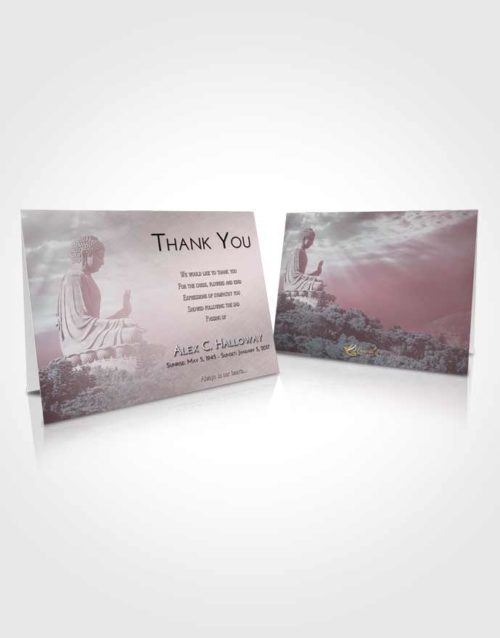 Funeral Thank You Card Template Morning Buddha Surprise