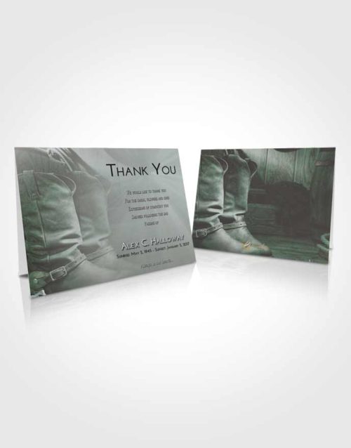 Funeral Thank You Card Template Morning Cowboy Love