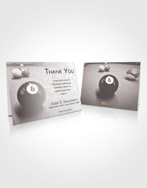 Funeral Thank You Card Template Morning Eight Ball