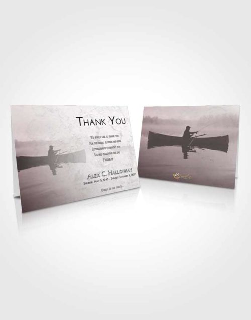 Funeral Thank You Card Template Morning Fish in the Water