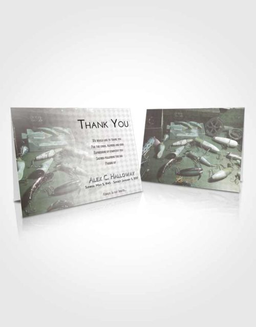 Funeral Thank You Card Template Morning Fishing Honor