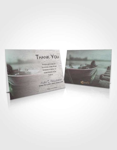 Funeral Thank You Card Template Morning Fishing Life