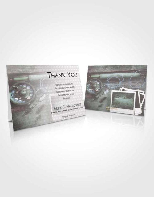 Funeral Thank You Card Template Morning Fishing Pride