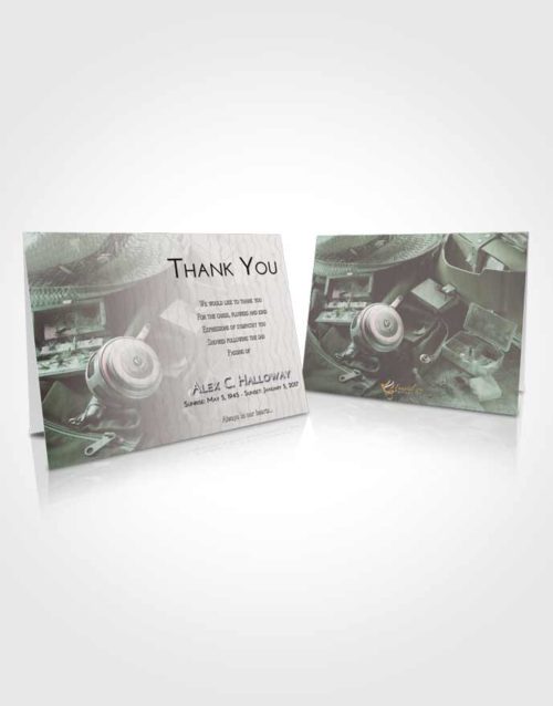 Funeral Thank You Card Template Morning Fishing Tackle