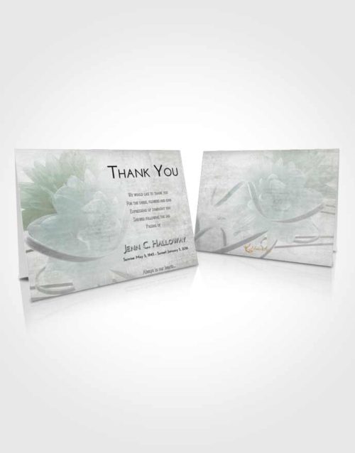 Funeral Thank You Card Template Morning Floral Dream