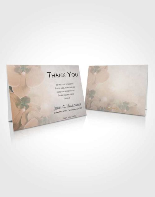 Funeral Thank You Card Template Morning Floral Love