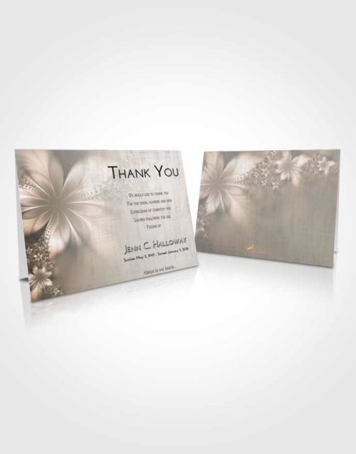 Funeral Thank You Card Template Morning Floral Lust