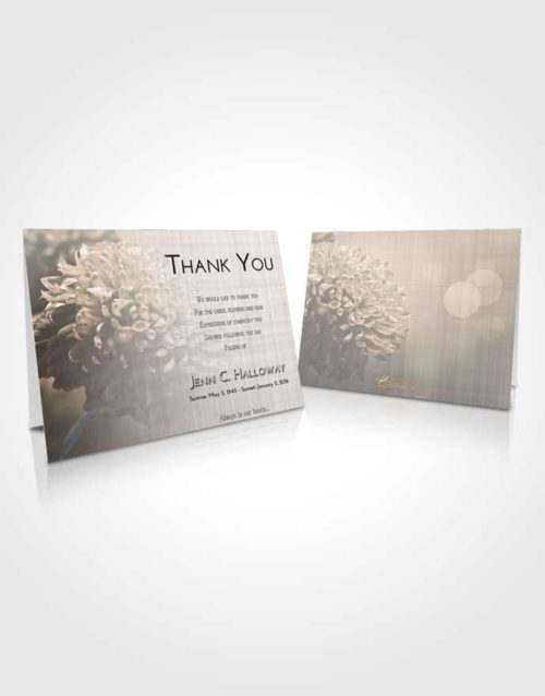 Funeral Thank You Card Template Morning Floral Morning