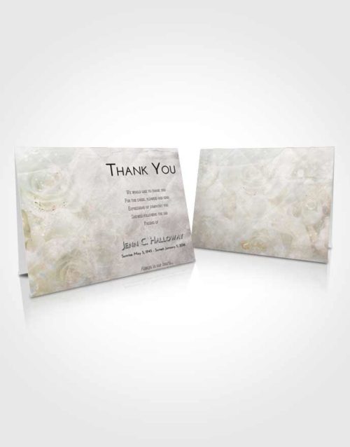 Funeral Thank You Card Template Morning Floral Relaxation