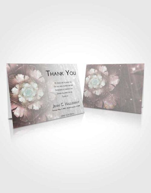 Funeral Thank You Card Template Morning Floral Secret