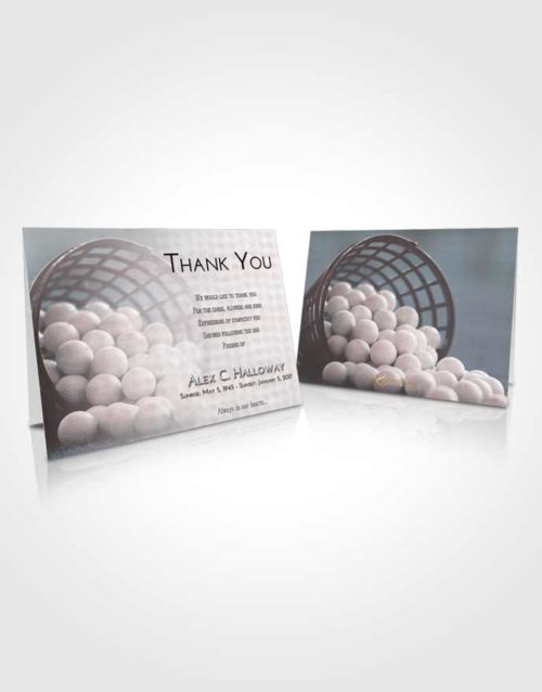 Funeral Thank You Card Template Morning Golf Tranquility