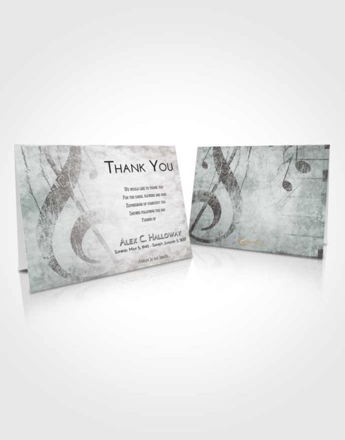 Funeral Thank You Card Template Morning Harmonica