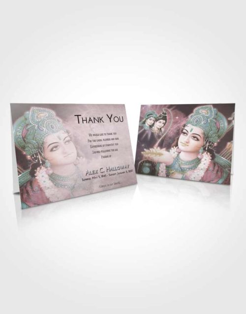 Funeral Thank You Card Template Morning Hindu Majesty