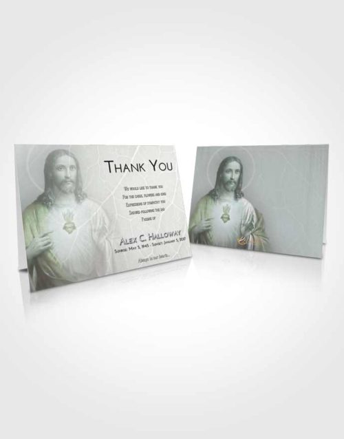 Funeral Thank You Card Template Morning Jesus Love