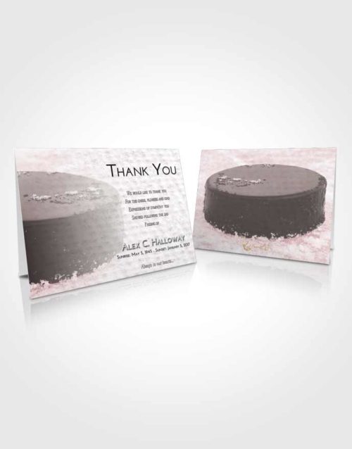 Funeral Thank You Card Template Morning Puck of Honor