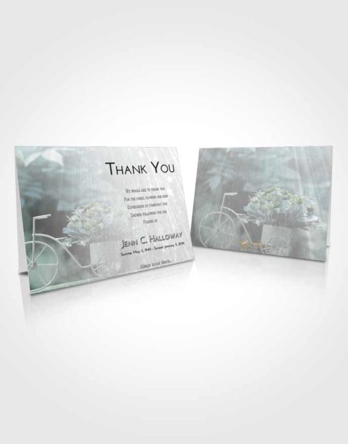 Funeral Thank You Card Template Morning Rose Love