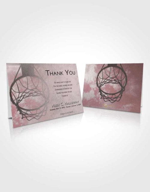 Funeral Thank You Card Template Morning Sky Ball